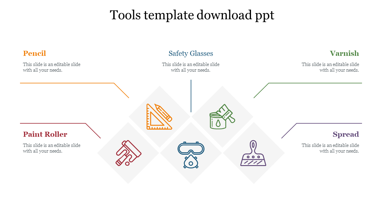 Top notch Tools Template Download PPT Slides presentation